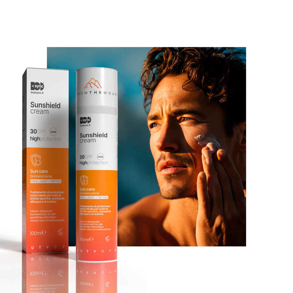 Sunshield – Proteggi la tua pelle. Continua a spingere.